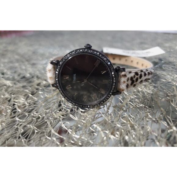 Fossil ES4726 Kinsey Spotted Leather Strap Watch - Picture 5 of 8